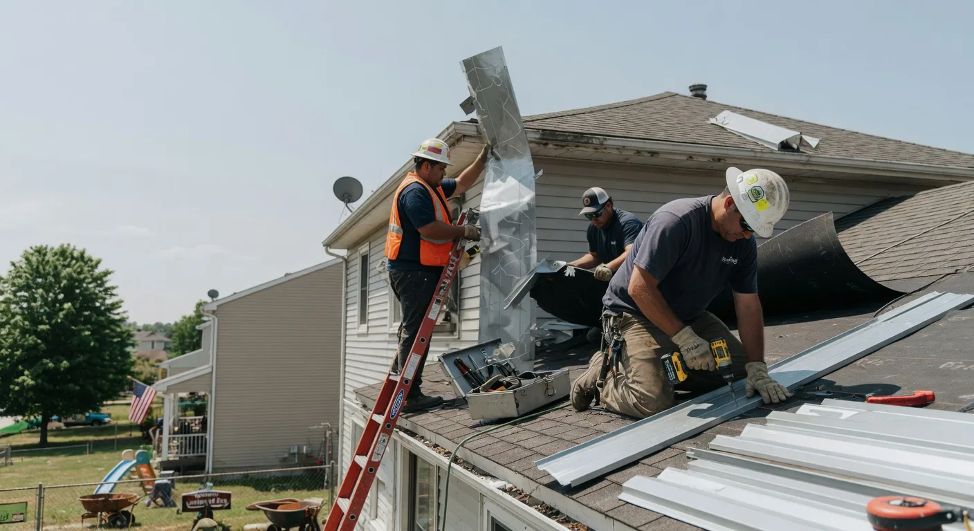 Storm Damage Metal Roof Repair in Shippenville, PA